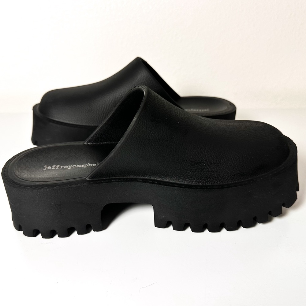 NWOB Free People x Jeffrey Cambell Bae Platform Mules in Black size 8